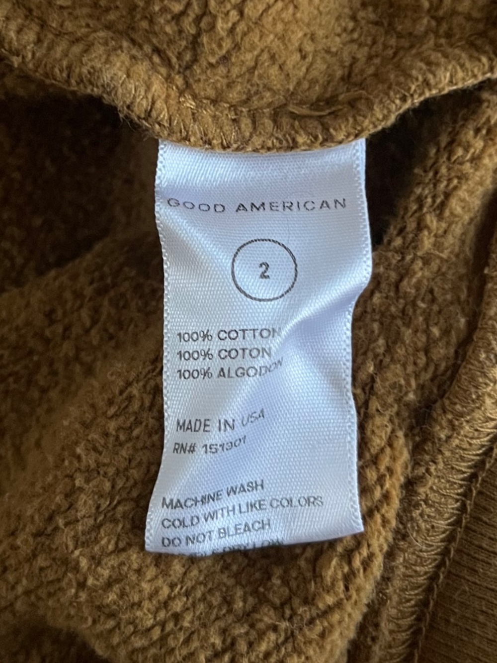 Good American Caramel Brown Crewneck Sweatshirt - Picture 6 of 14